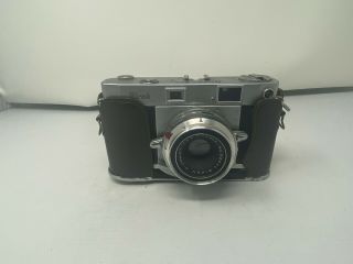 Ricoh 500 35mm Rangefinder Film Camera W/ Riken Ricomat 45mm 4.  5cm F/2.  8 Lens