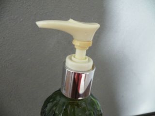 Vintage Avon ASPARAGUS & COB OF CORN Glass BOTTLE LOTION/SOAP DISPENSER/Works 3