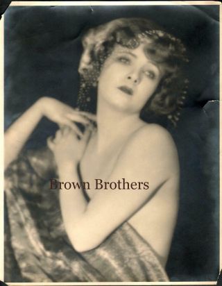 Vintage 1920s Hollywood Claire Windsor Oversized Dbw Photo Edwin Bower Hesser