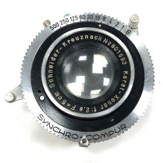 • Synchro Compur Shutter W/ 5 Cm F/2.  8 Schneider - Kreuznach Karat - Xenar Lens
