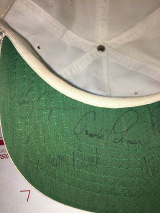 Arnold Palmer Signed Liberty Mutual Legends Of Golf Hat - 7 Signatures 1978?