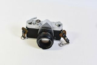 Konica Autoreflex A 1000 35mm With Konica Hexanon Ar 50mm F1.  7 Lens