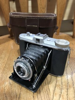 Vintage Agfa Prontor - S Camera With Case Military Issued ??? Germany Us Zone
