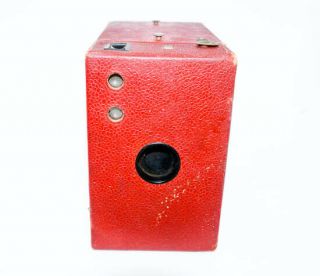 1900s Antique Red Kodak No.  116 Box Camera