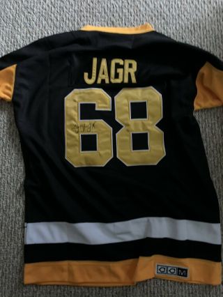 Jaromir Jagr Autographed Signed Jersey Pittsburgh Penguins