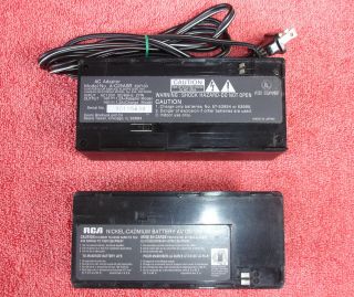 Sears Charger A - C25asr & Rca Battery Av120 For Camcorder Vhs Movie Camera 12volt
