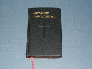 Vintage Catholic Prayer Book - St Joseph Sunday Missal - Latin/english - 1957