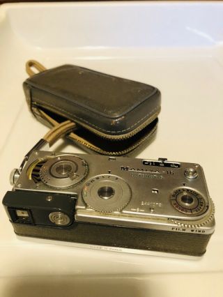 Mamiya - 16 Automatic Subminiature Spy Camera W/ Sekor 25mm F2,  8 Case
