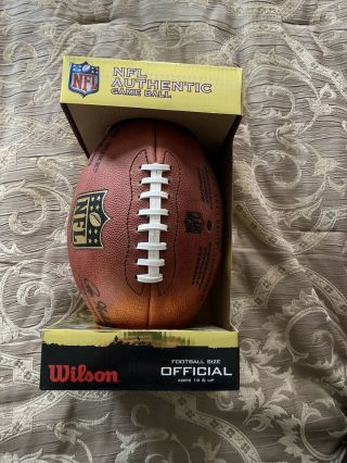 Wilson Nfl Authentic Game Ball " The Duke "