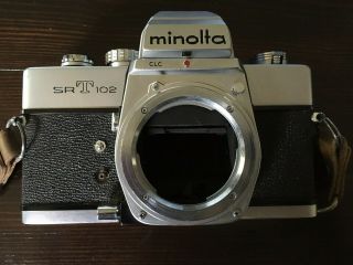 Minolta Srt 102 35mm Slr Film Camera Body Only (euc)
