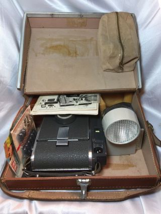 Vintage Polaroid Land Camera Model 150 W/ Case & - Parts Only