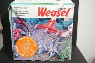 Vintage Garden Weasel Cultivator Head Made In West Germany With Box