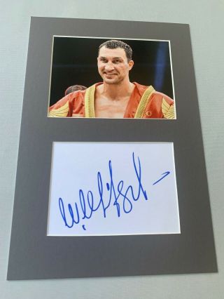 Wladimir Klitschko Heavyweight Champion Index Card/passepartout 8x12 Photo Proof