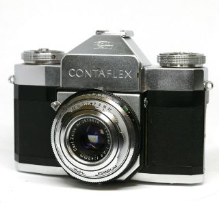 :zeiss Ikon Contaflex 35mm Film Slr Camera W/ Tessar 45mm F2.  8 Lens