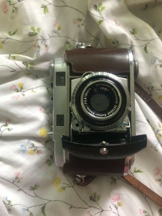 Kodak Retina Iic 35mm Film Camera,  Schneider Xenon 50mm F2.  8 Lens,  And Case