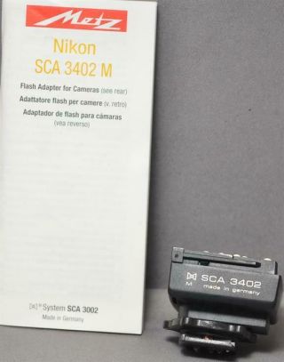 Metz Sca 3402 Nikon Adapter For Flash [c]