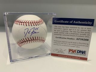 David Freese Signed Autographed Baseball Los Angeles Dodgers Psa Dna