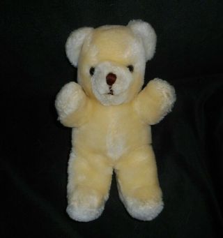 9 " Vintage Russ Berrie Baby Teddy Bear 370 Rattle Stuffed Animal Plush Lovey
