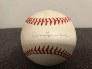 Joe Torre Signed 1999 World Series Baseball Ny Yankees With