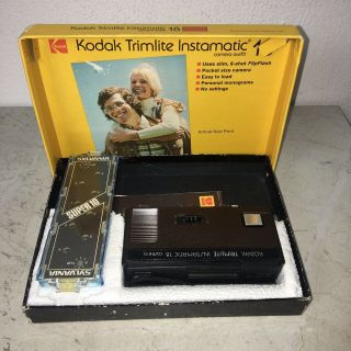 Vintage 70s Kodak Trimlite Instamatic 18 Camera