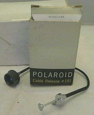 Polaroid Cable Shutter Release 191 For Polaroid Land Camera