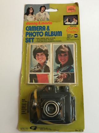 Vintage Donny And Marie Camera And Photo Album Set In Package