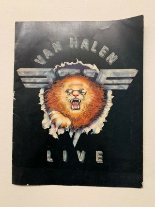 Vintage 1982 Van Halen Concert Tour Program.