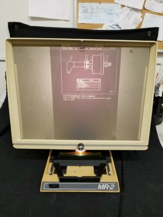 Vintage Mr - 2 Microfiche Reader Model Xl - 20