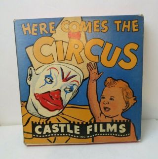 Vintage 1930’s 16mm Complete Edition Here Comes The Circus Castle Films 7 " Reel