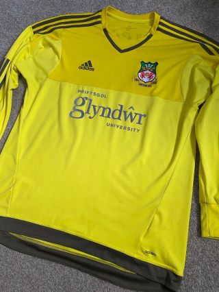 Vintage Wrexham Fc Football Club Adizero Adidas Golkeepers Shirt Xl