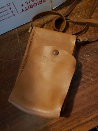 Vintage Leather Carrying Case For Polaroid Sx - 70 Camera Case Only