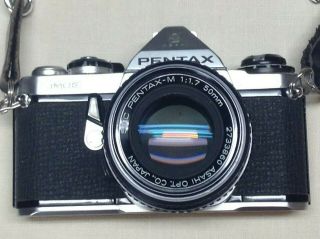Asahi Pentax Me 35mm Camera With 50mm Lense Incl.  Strap