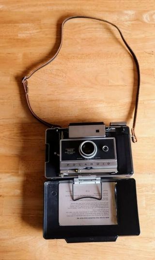 Vintage 1960s Polaroid 360 Land Camera with Electronic Flash and Timer 2