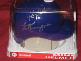 1969 N.  Y.  Mets World Series Auto Mini Helmet Swoboda,  Harrelson,  Kranepool W /