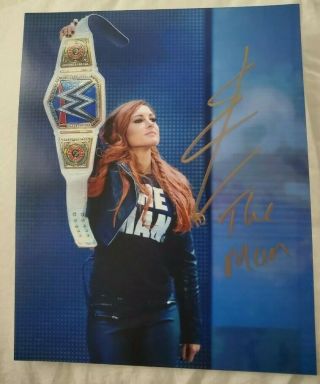Wwe Smackdown Becky Lynch Hand Signed Autographed 8 X 10 Photo Inscribed The Man