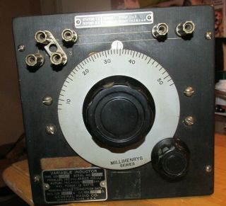 Vintage General Radio Co.  Varible Inductor Type 107m Millihenry Series