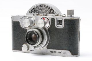 Vintage Mercury Ii Model Cx 1/2 Frame 35mm Tricor 35mm F 2.  7 Japan 200870