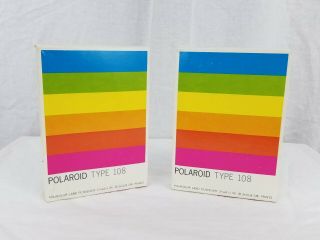 Polaroid Type 108 Polacolor 2 Land Film - 2 Boxes - Expired - Factory