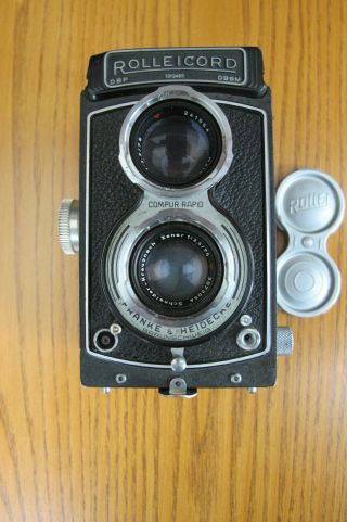 Vintage Rolleicord S/n 1312485 Tlr Camera Germany - Parts