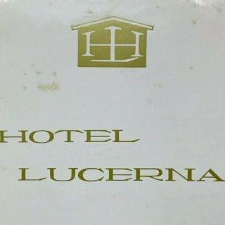 Vintage 1960s Hotel Lucerna Mexicali Menu Boulevard Benito Juárez B.  C.  Mexico