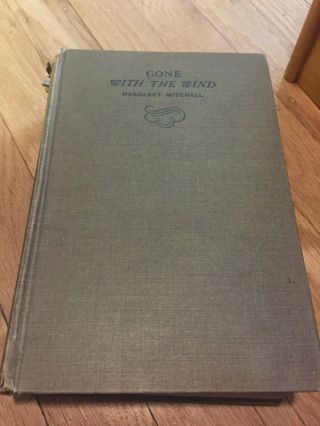 Old Vtg 1936 The Macmillan Co Gone With The Wind Book By Margaret Mitchell
