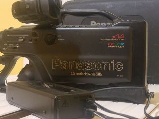 Panasonic Omnimovie Vhs Pv - 950 With Color View Finder And Case