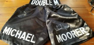 Michael Moorer Signed Boxing Trunks Former Heavyweight Champion Jsa