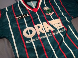 Vintage 90’s Barnsley FC Away Football Shirt Pelada Child Size Kids 1995 1996 2