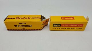 2 Vintage Kodak Verichrome & Pan B&w V Vp 122 Film - Expired/unused 1971 1952