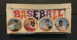 Vintage 1969 Topps Baseball Card Empty Wax Pack Display Box