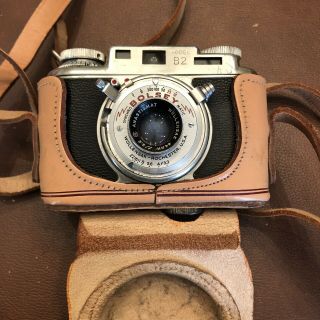 Vintage Bolsey Model B2 35mm Camera W/ 44mm Wollensak F/3.  2 Lens