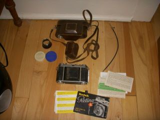 Vintage Kodak Retina Ia 50mm Film Camera With Accessories