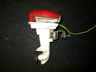 Vintage - 4 " - Toy Miniature Electric Boat Motor (battery Powered Outboard Motor)