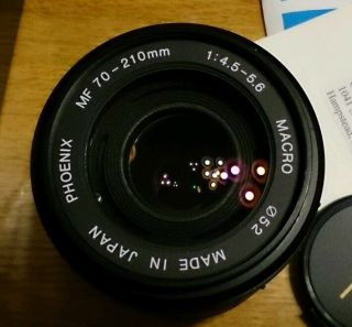 Yashica / Contax Mount 70 - 210mm F4.  5 - 5.  6 Phoenix Lens For Analog Film Cameras
